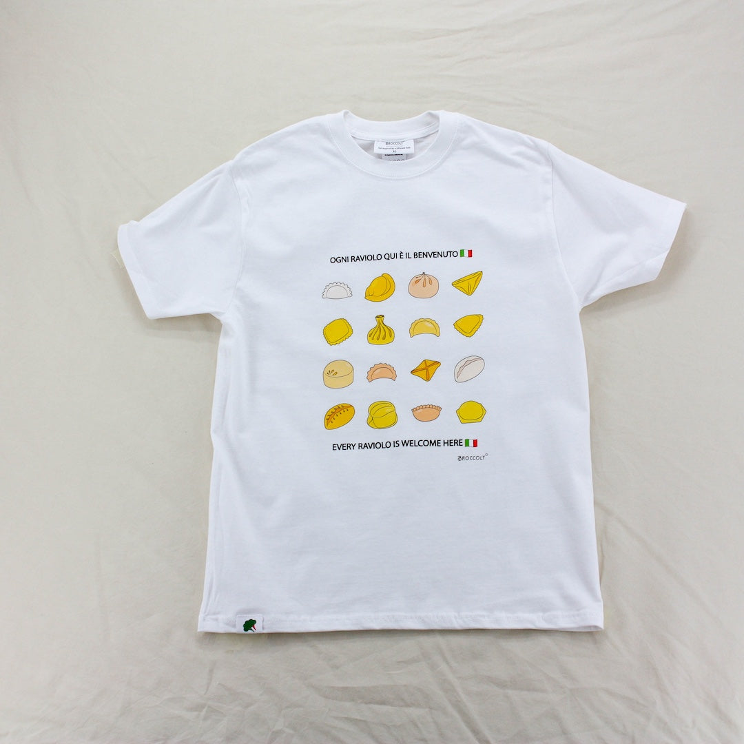 Maglietta di cotone per uomo e donna "Raviolo"