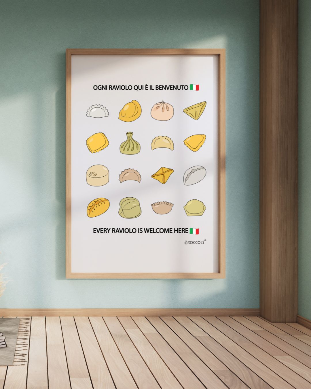 Stampa "Ogni raviolo qui è il benvenuto"