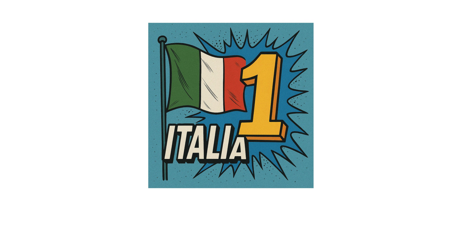 Immagine della mappa dell'Italia con il numero 1 in fronte