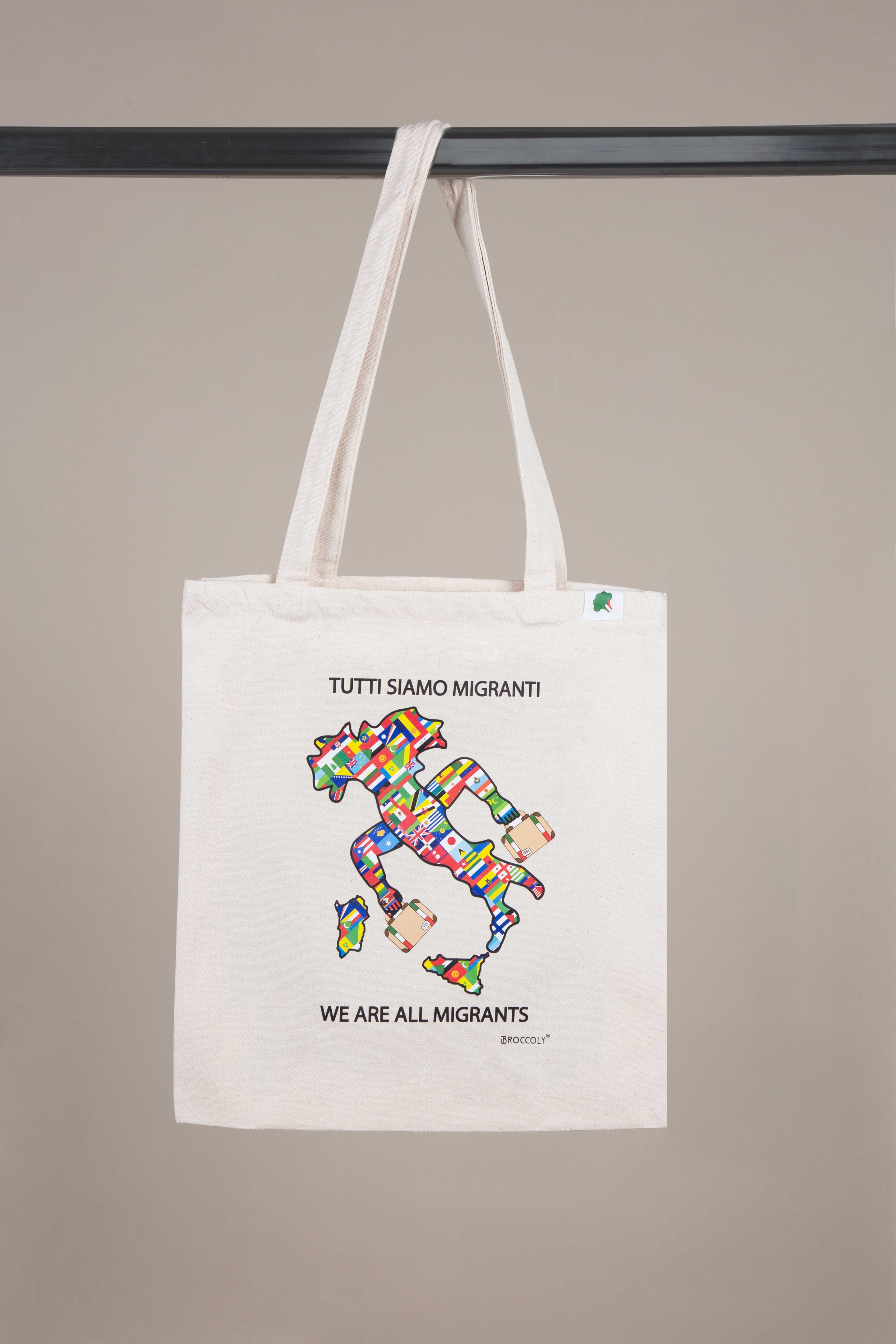 Tote Bag &quot;Tutti siamo migranti&quot;