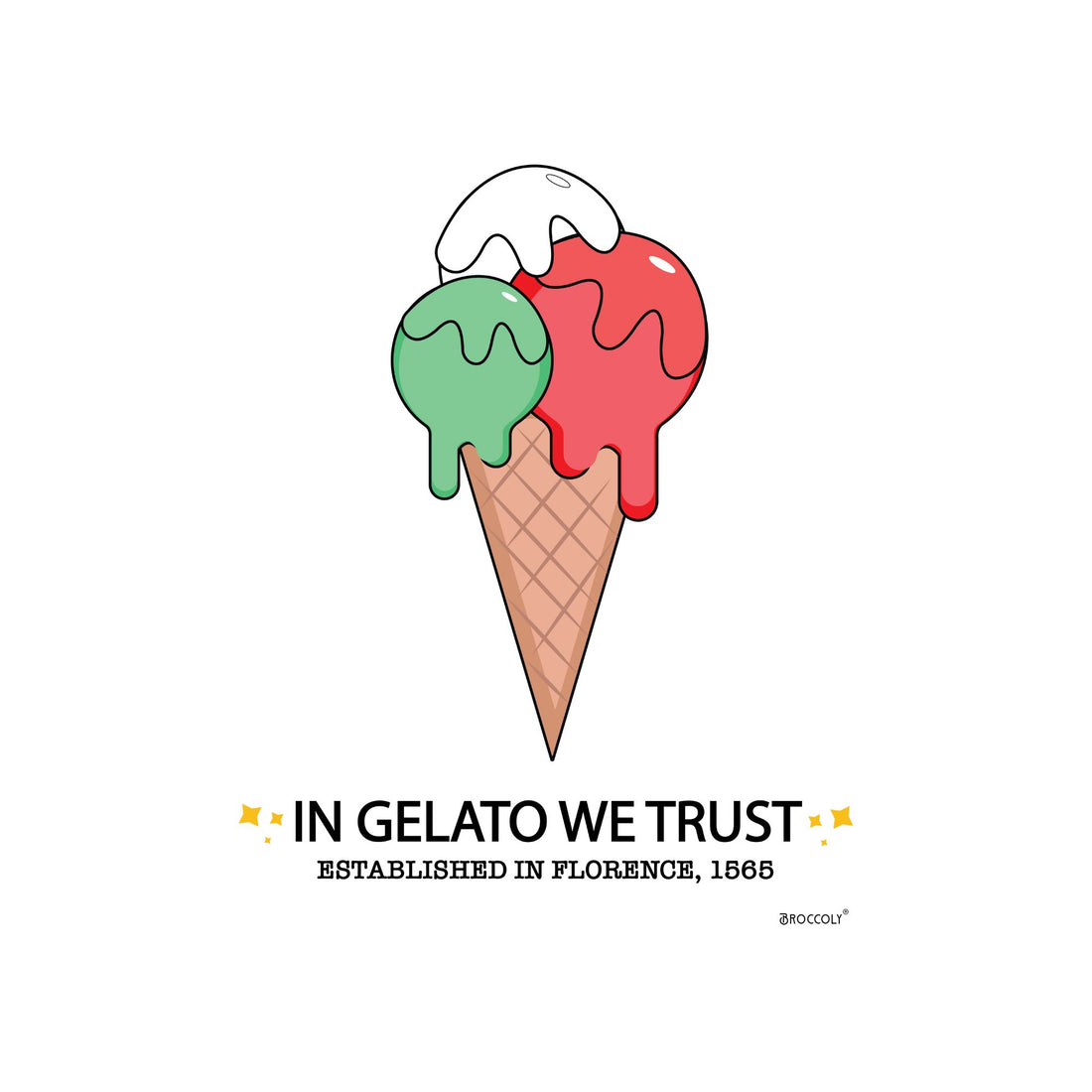 Poster &quot;In Gelato We Trust&quot;