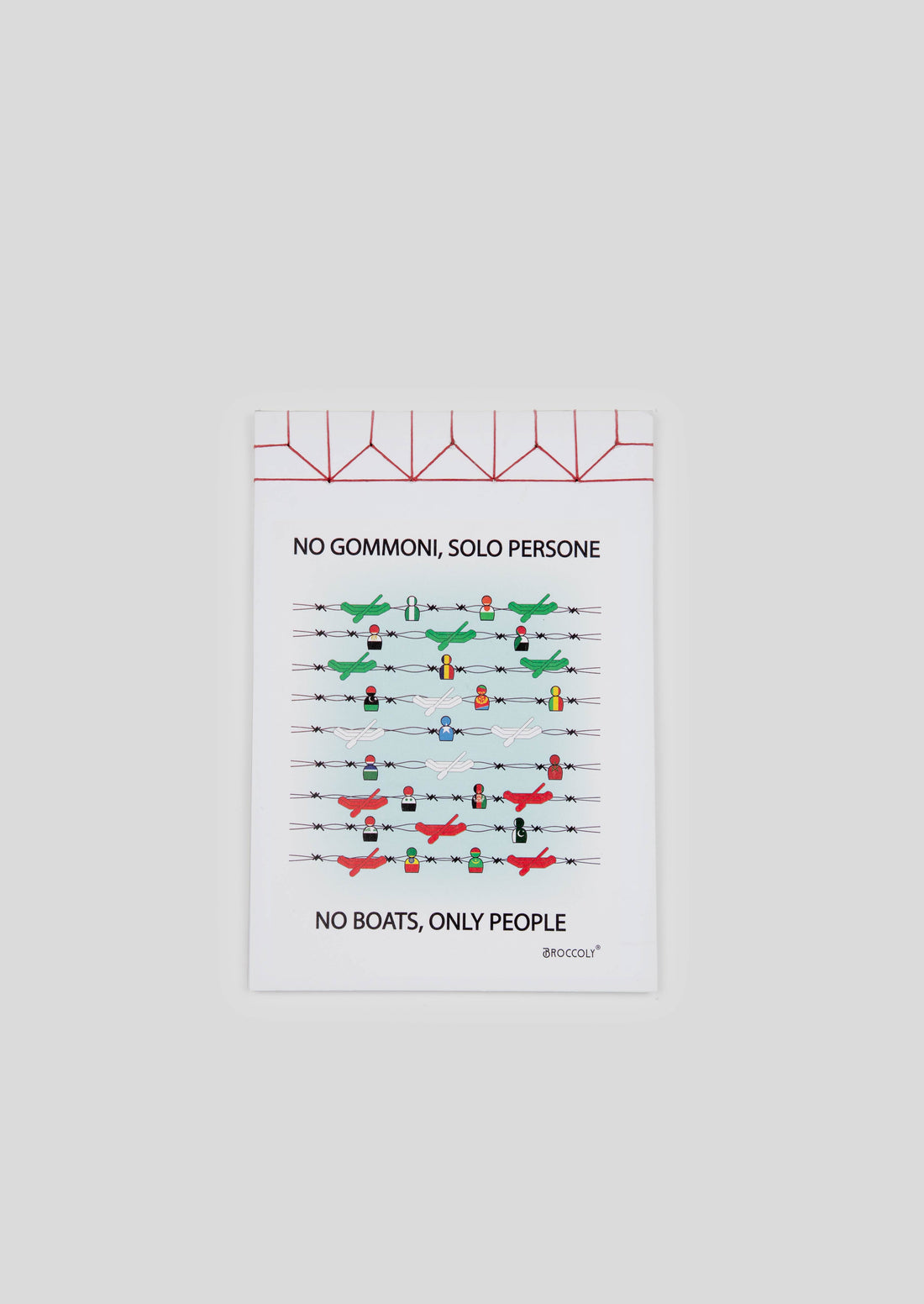 Craft notebook &quot;No boats only people&quot;