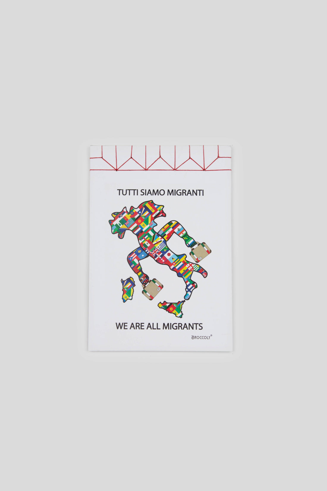 Craft notebook &quot;We are all migrants&quot;