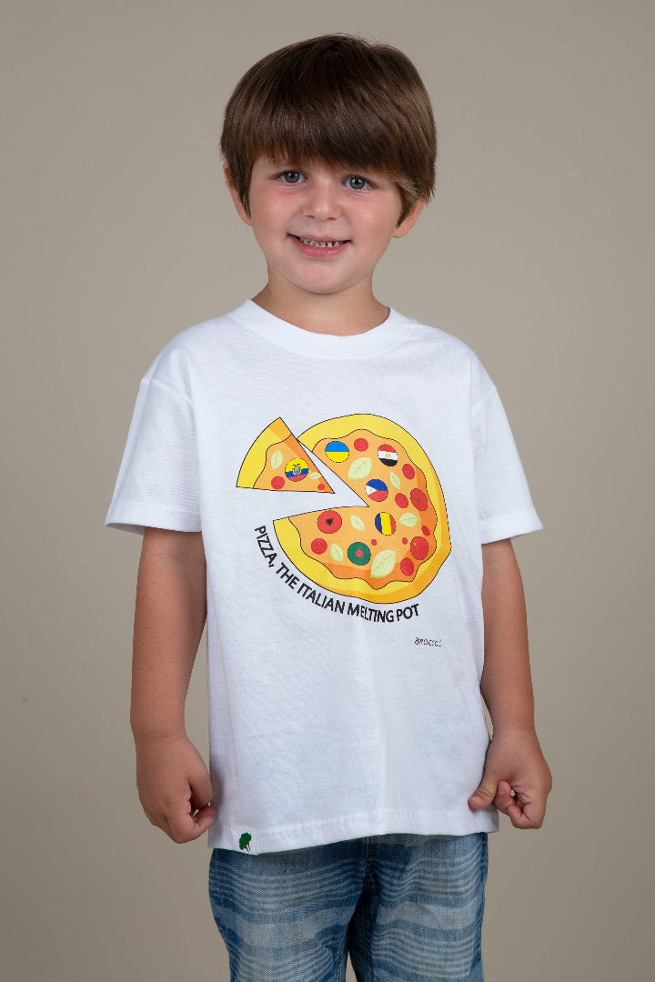 T-shirt-pizza-bambini-prodotto - Broccoly®