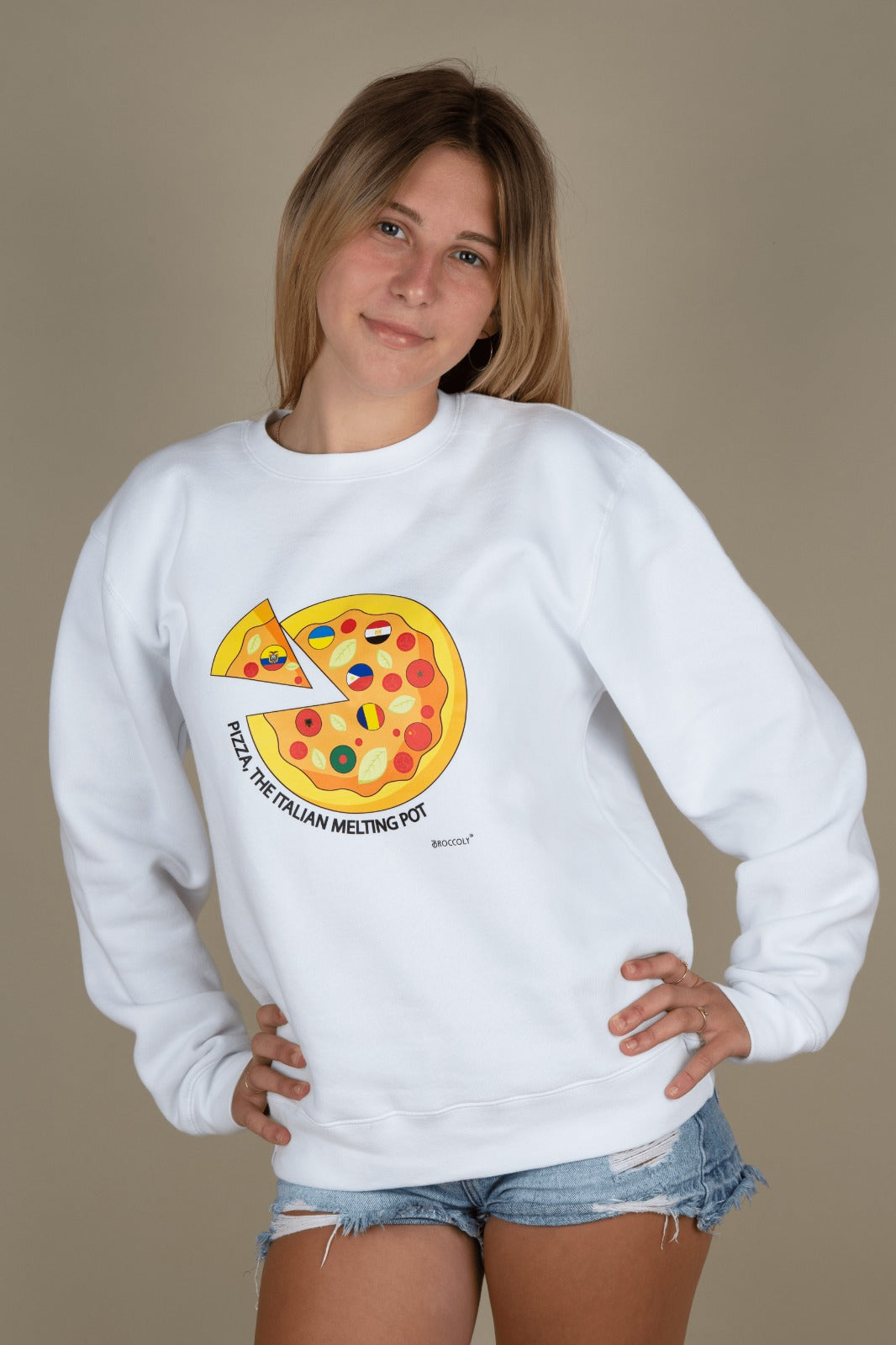 Felpa classica unisex regular fit &quot;Pizza the Italian Melting Pot&quot;